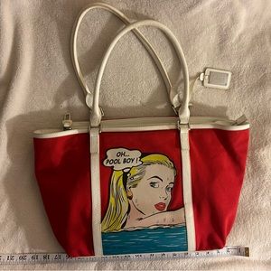 RARE ICON SHOULDER BAG Nelson De La Nuez “Oh Pool Boy!” Series